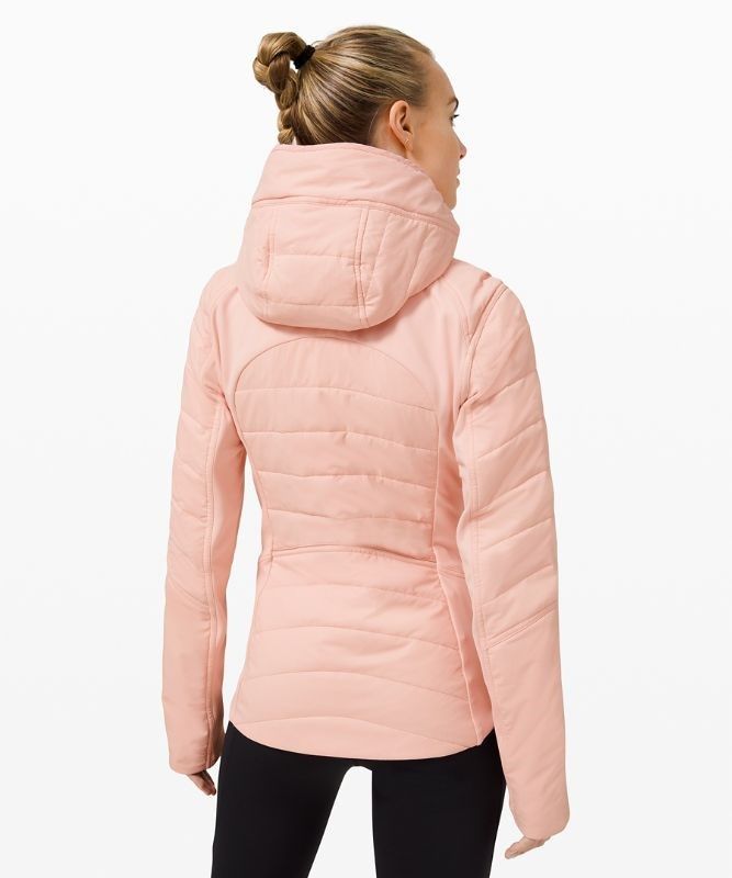 Lululemon Another Mile Jacket Jackor Dam Rosa Vita | AQUZ-14897