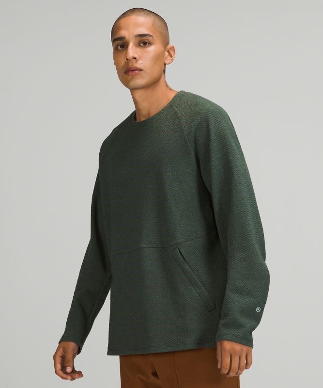 Lululemon At Ease Crew Tröjor Herr Gröna Svarta | UHGR-42067