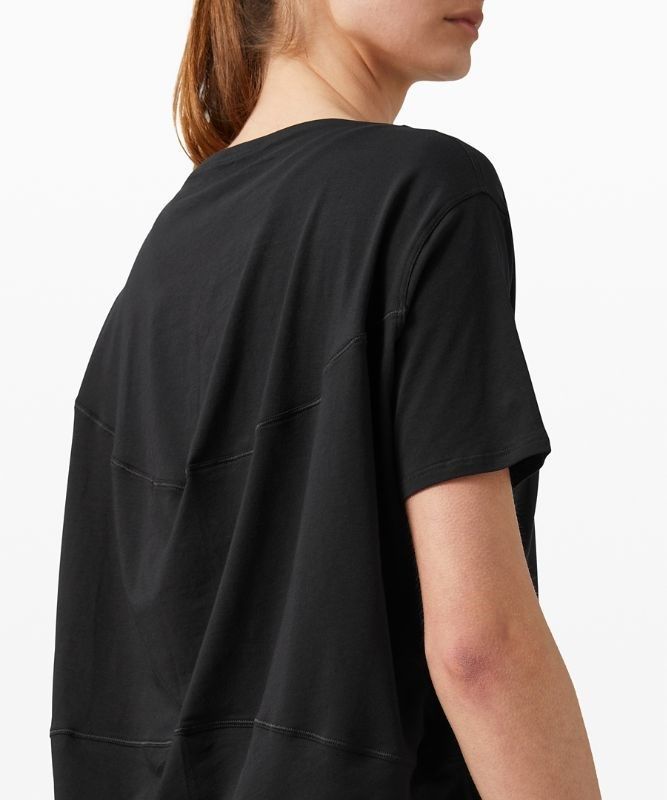 Lululemon Back In Action Short Sleeve Blast Dam Svarta | SCBJ-87423