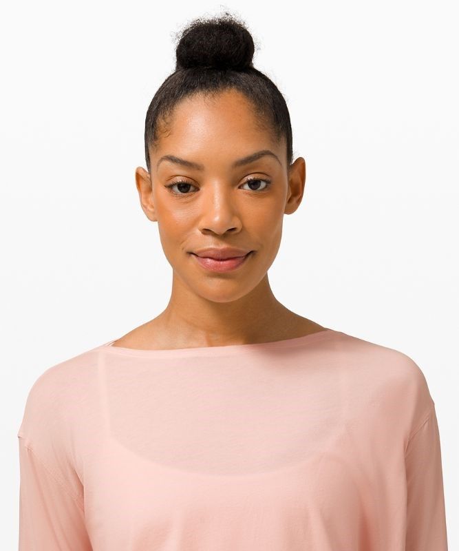 Lululemon Back in Action Long Sleeve Blast Dam Rosa Vita | PEFG-17048