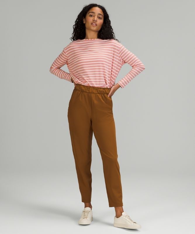 Lululemon Back in Action Long Sleeve Blast Dam Rosa Vita | JCAF-42057