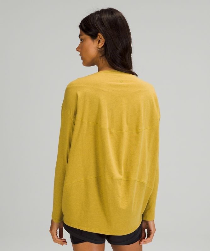 Lululemon Back in Action Long Sleeve Blast Dam Guld | YALB-87654