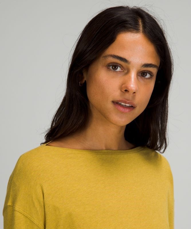 Lululemon Back in Action Long Sleeve Blast Dam Guld | YALB-87654