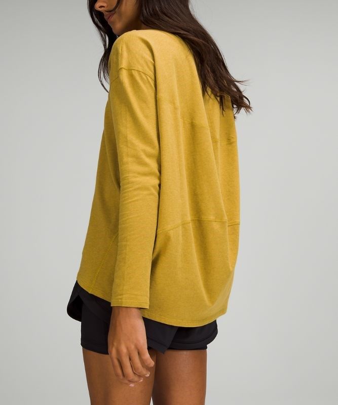 Lululemon Back in Action Long Sleeve Blast Dam Guld | YALB-87654