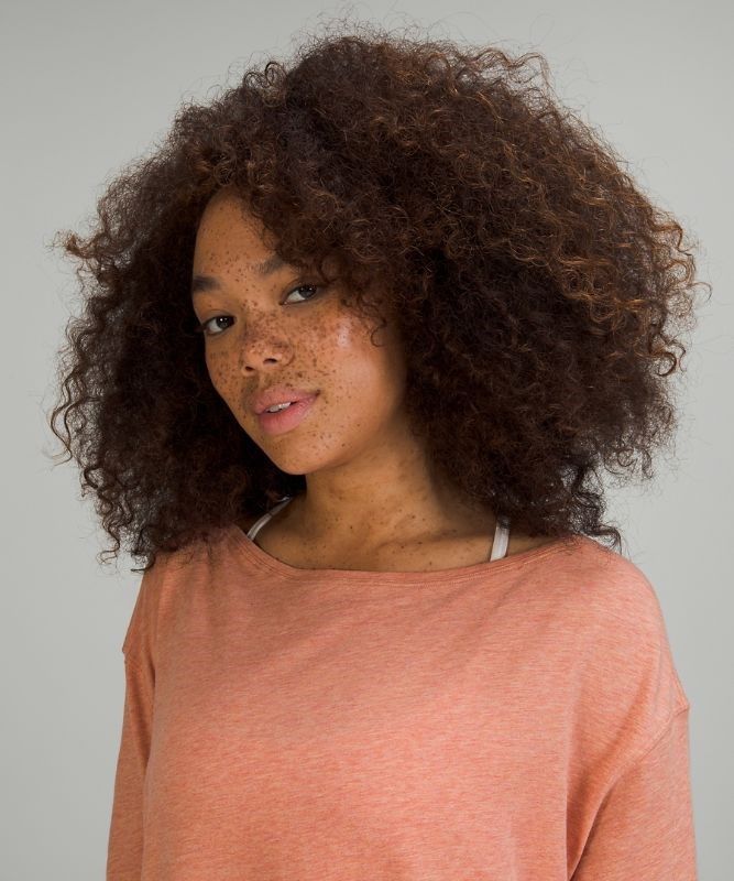 Lululemon Back in Action Long Sleeve Blast Dam Rosa | AMEO-53214