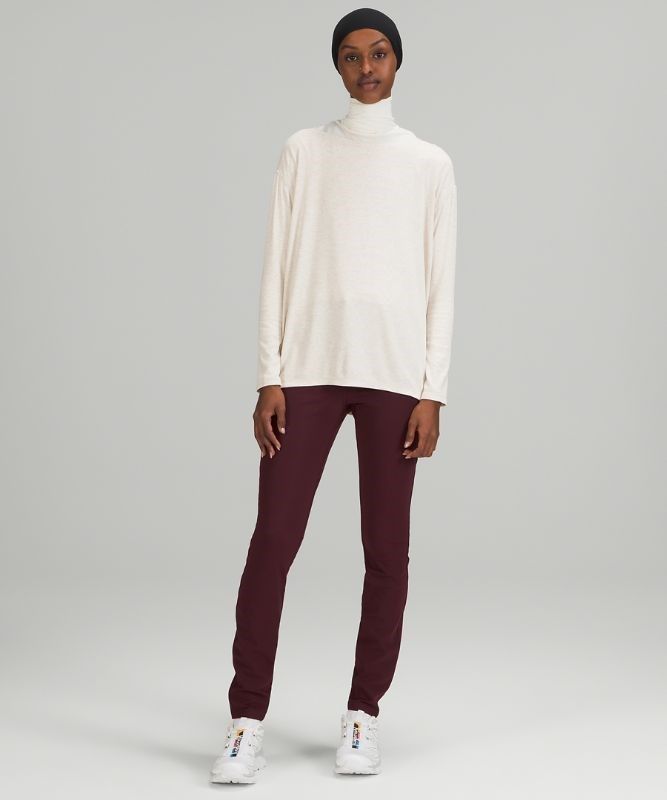 Lululemon Back in Action Ribbed Long Sleeve Shirt Blast Dam Vita | DVUC-91052