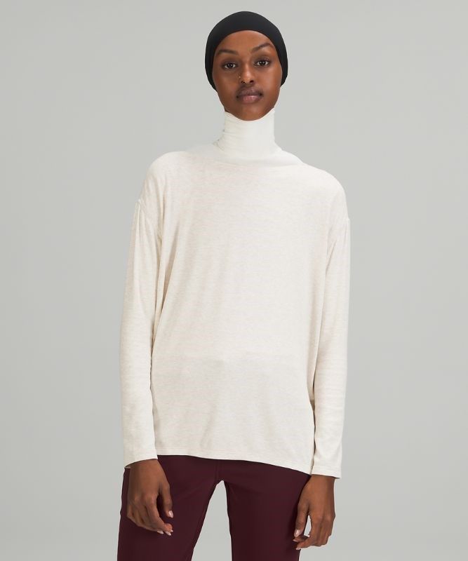 Lululemon Back in Action Ribbed Long Sleeve Shirt Blast Dam Vita | DVUC-91052