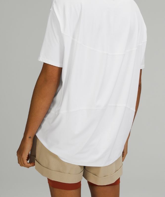 Lululemon Back in Action Short Sleeve T-Shirt Nulu Blast Dam Vita | OKAV-52379