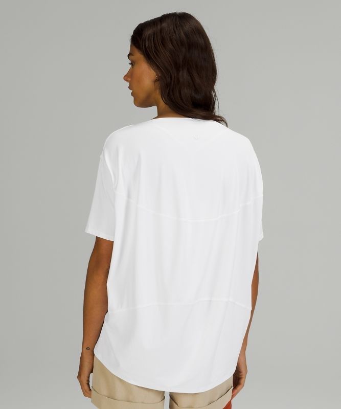 Lululemon Back in Action Short Sleeve T-Shirt Nulu Blast Dam Vita | OKAV-52379