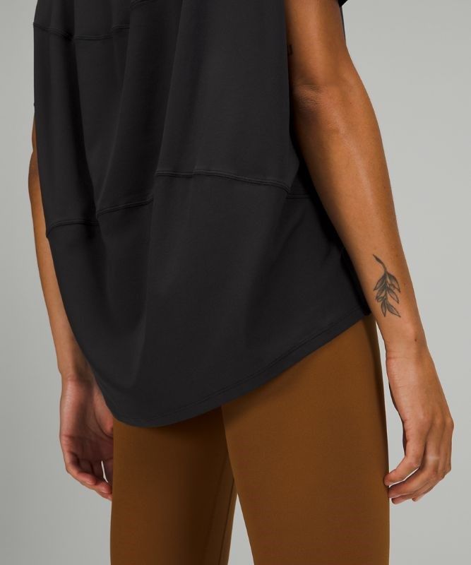 Lululemon Back in Action Short Sleeve T-Shirt Nulu Blast Dam Svarta | JPZQ-20178