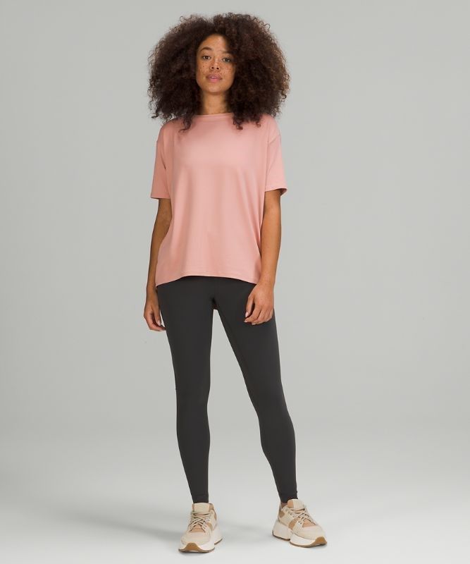 Lululemon Back in Action Short Sleeve T-Shirt Nulu Blast Dam Rosa | ZYKQ-08293