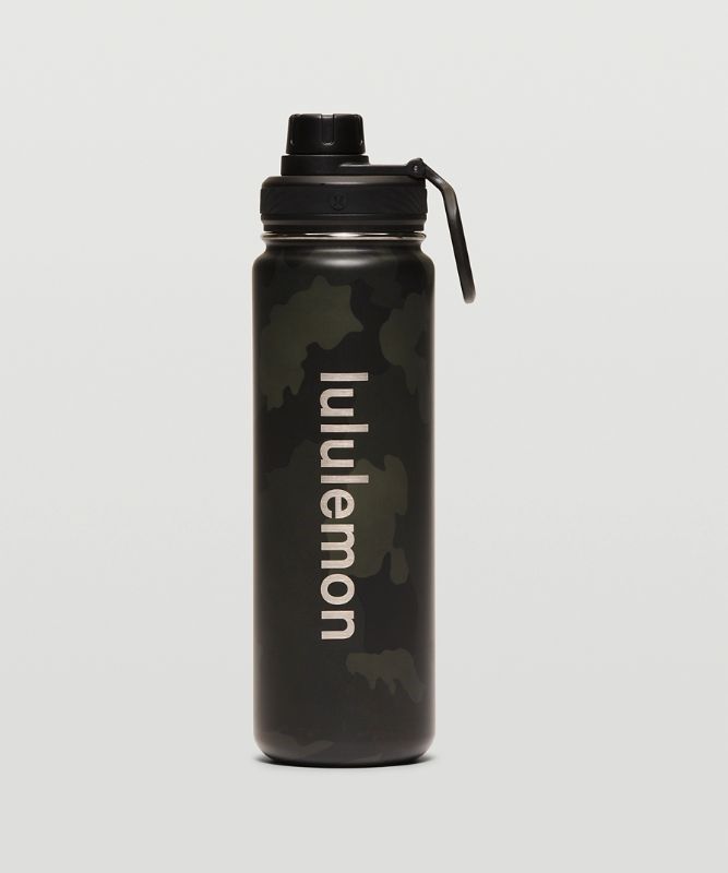Lululemon Back to Life Sport Bottle 24oz Vattenflaskor Accessories Camo Mörkolivgröna Olika Färger Svarta | OPIS-75643