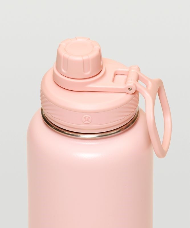 Lululemon Back to Life Sport Bottle 32oz Vattenflaskor Accessories Rosa Vita | DLKU-09513