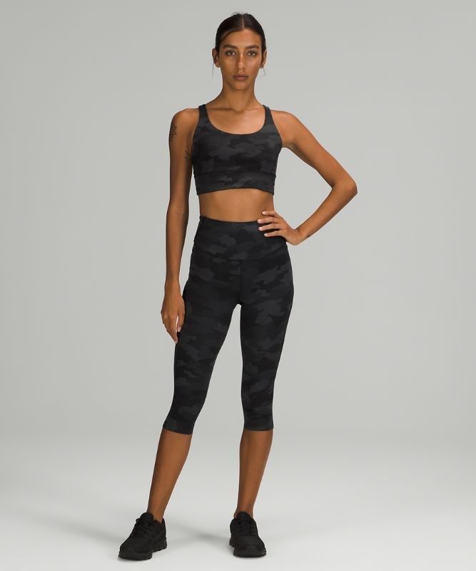 Lululemon Base Pace HR Crop 17 Leggings Dam Camo Svarta Olika Färger | PNSH-87159