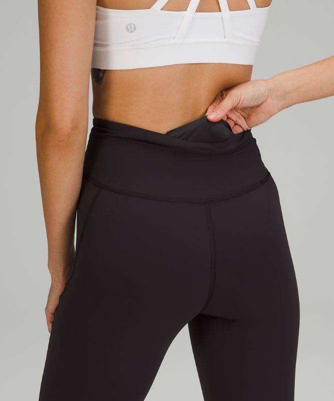 Lululemon Base Pace High-Rise Crop 23 Brushed Leggings Dam Svarta | SWJO-05312