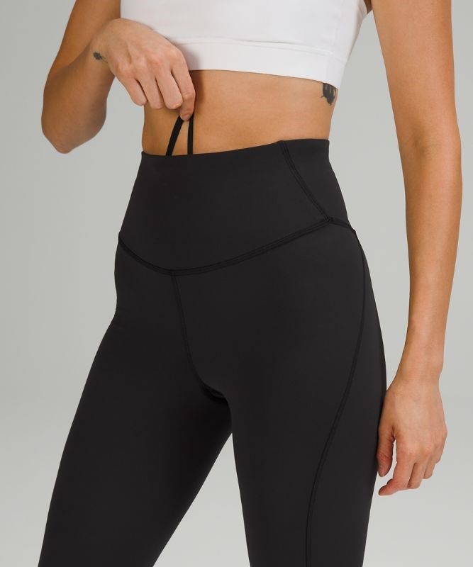 Lululemon Base Pace High-Rise Crop 23 Brushed Leggings Dam Svarta | SWJO-05312