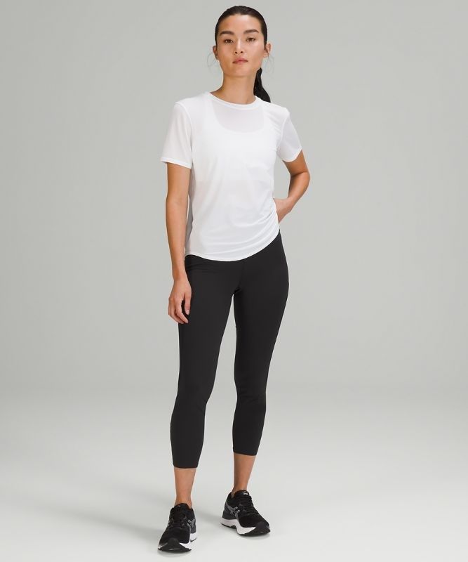 Lululemon Base Pace High-Rise Crop 23 Brushed Leggings Dam Svarta | SWJO-05312