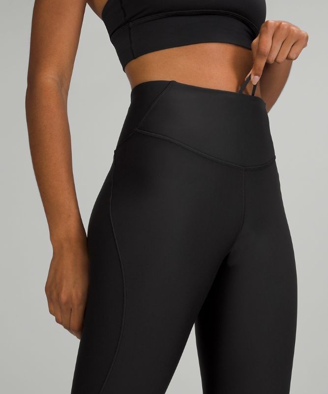 Lululemon Base Pace High-Rise Fleece Running Tight 28 Leggings Dam Svarta | QZOT-65184