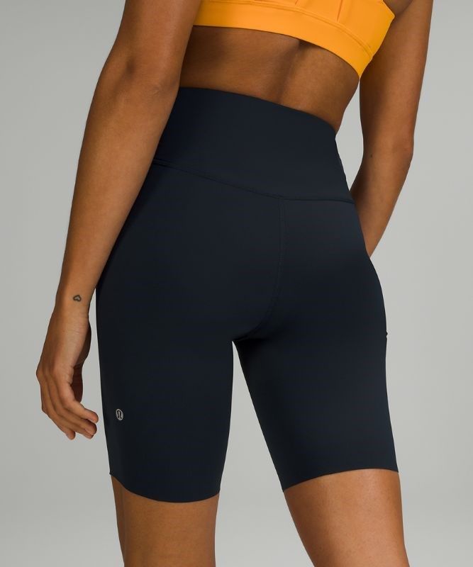 Lululemon Base Pace High-Rise Short 8 Shorts Dam Marinblå | TWEX-58926