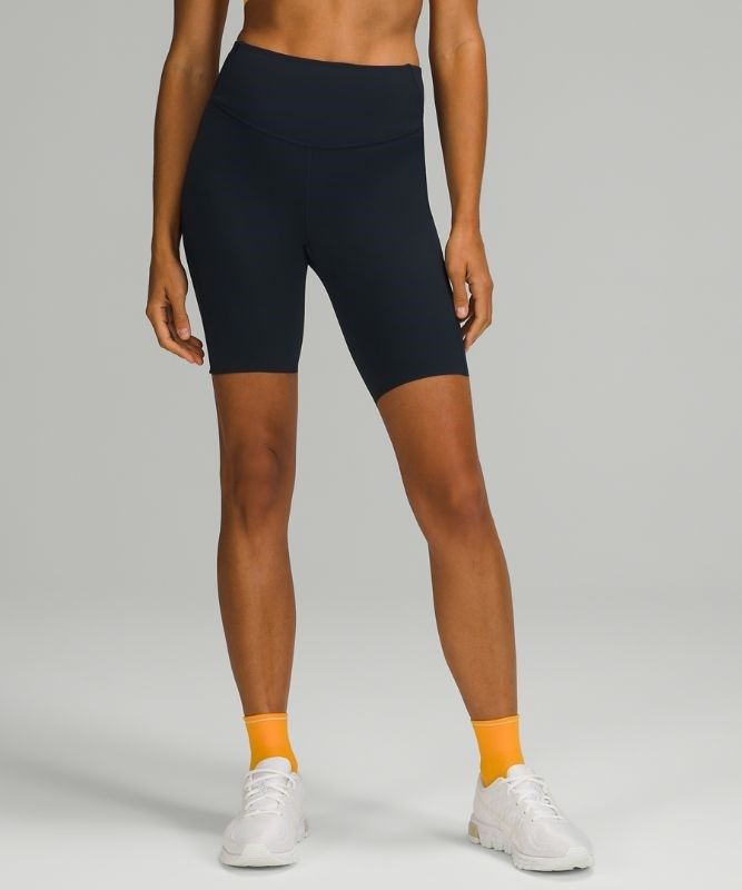 Lululemon Base Pace High-Rise Short 8 Shorts Dam Marinblå | TWEX-58926