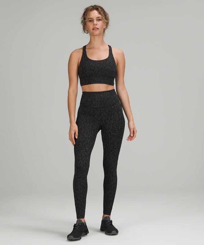 Lululemon Base Pace High-Rise Tight 28 Leggings Dam Leopard Camo Svarta Olika Färger | PYXD-09728