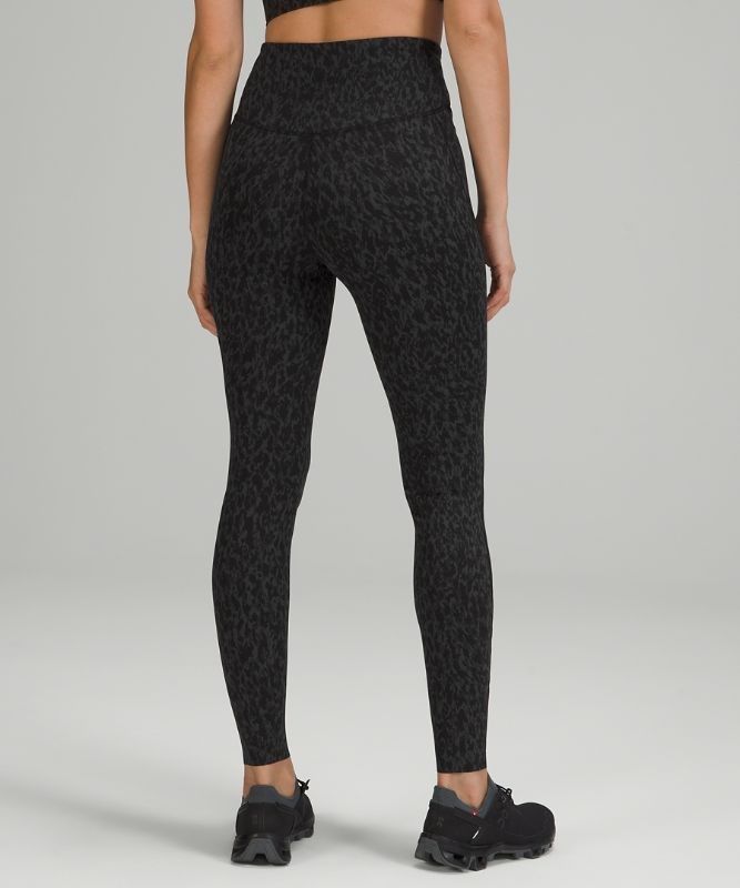 Lululemon Base Pace High-Rise Tight 28 Leggings Dam Leopard Camo Svarta Olika Färger | PYXD-09728