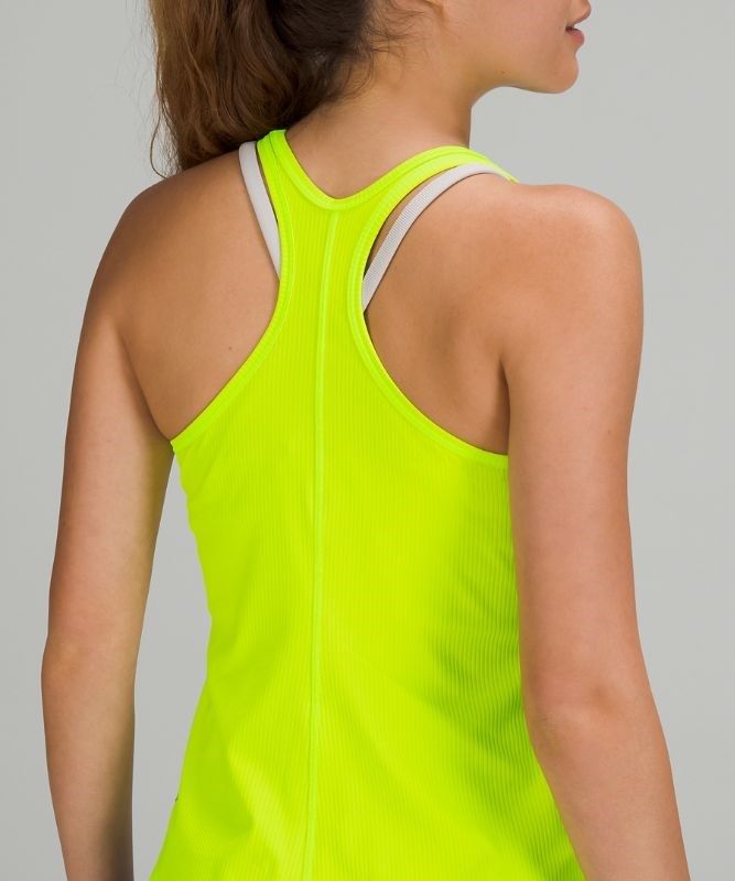 Lululemon Base Pace Tank Ribbed Blast Dam Gula | MGCR-69234