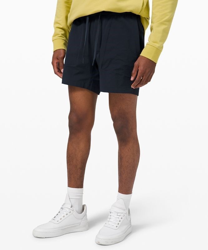 Lululemon Bowline Short 5 Stretch Ripstop Shorts Herr Marinblå | VCSO-31762