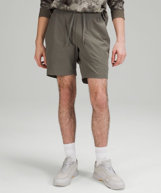 Lululemon Bowline Short 8 Earth Dye Shorts Herr Grå Olivgröna | KARQ-19823
