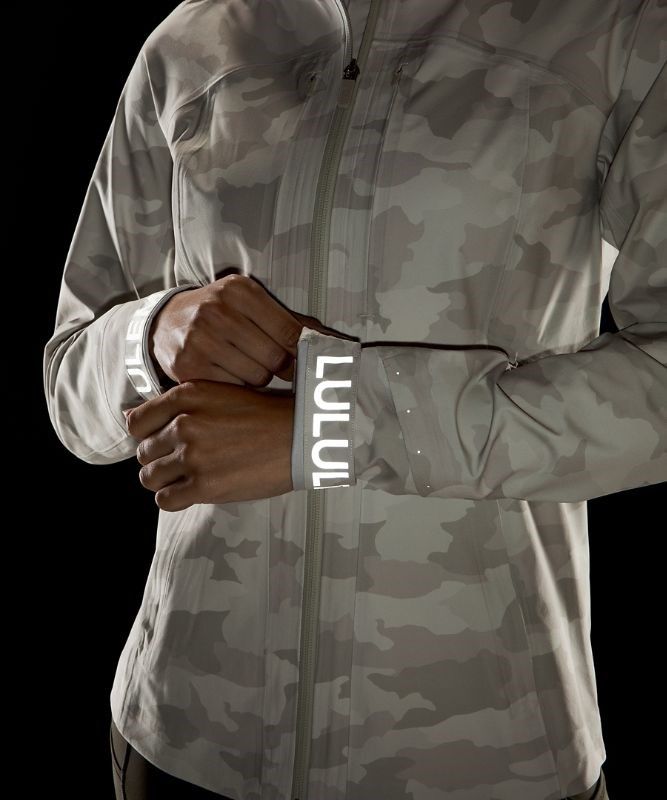 Lululemon Break a Trail Jacket Jackor Dam Camo Vita Olika Färger | RGKP-45761