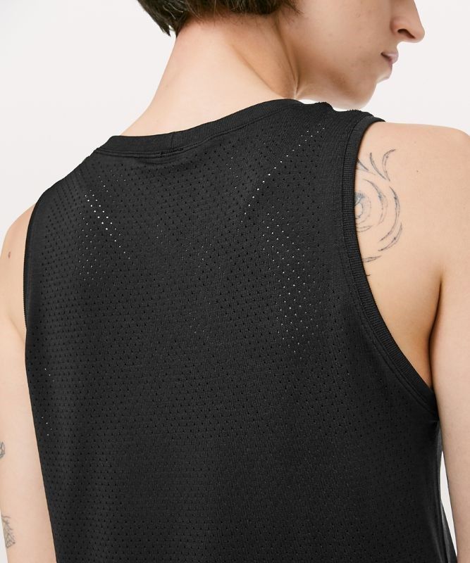 Lululemon Breeze By Muscle Crop Tank Blast Dam Svarta Svarta | QLVD-74530