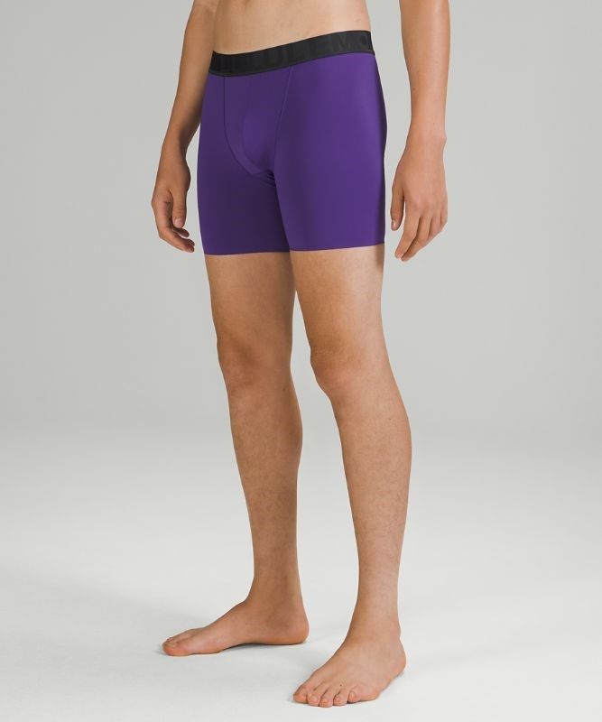 Lululemon Built to Move Long Boxer 7 Underkläder Herr Lila | QHVF-73249