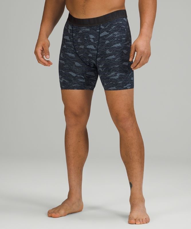 Lululemon Built to Move Long Boxer 7 Underkläder Herr Marinblå | PSCE-56871
