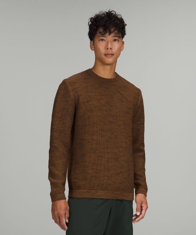 Lululemon Cascade Coast Crew Tröjor Herr Koppar Bruna Svarta | HSRC-25346