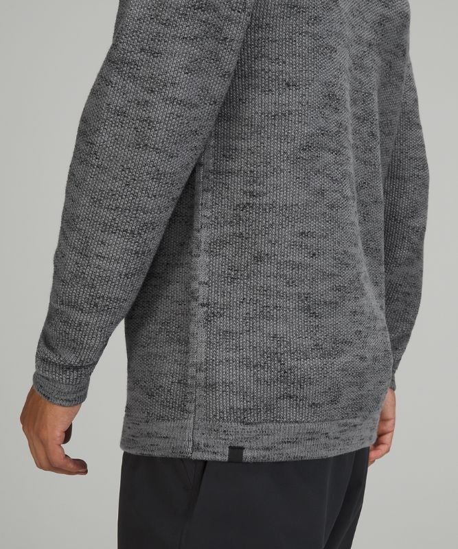 Lululemon Cascade Coast Crew Tröjor Herr Grå Svarta | BVQT-42590