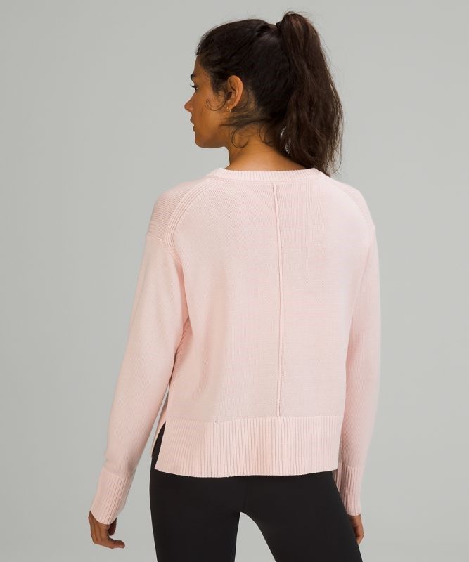 Lululemon Cashlu Boxy Crewneck Sweater Jumpers Dam Rosa Vita | XNAF-54710