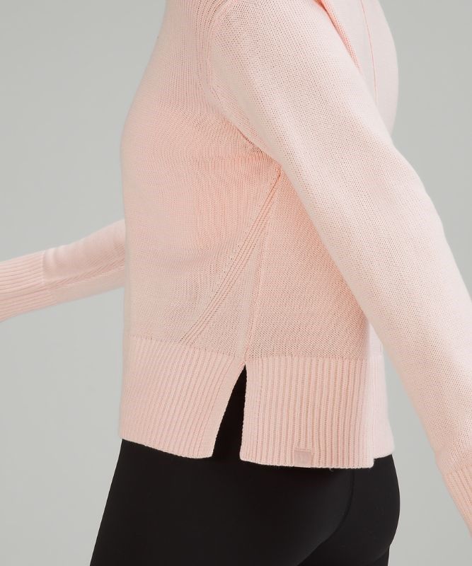 Lululemon Cashlu Boxy Crewneck Sweater Jumpers Dam Rosa Vita | XNAF-54710