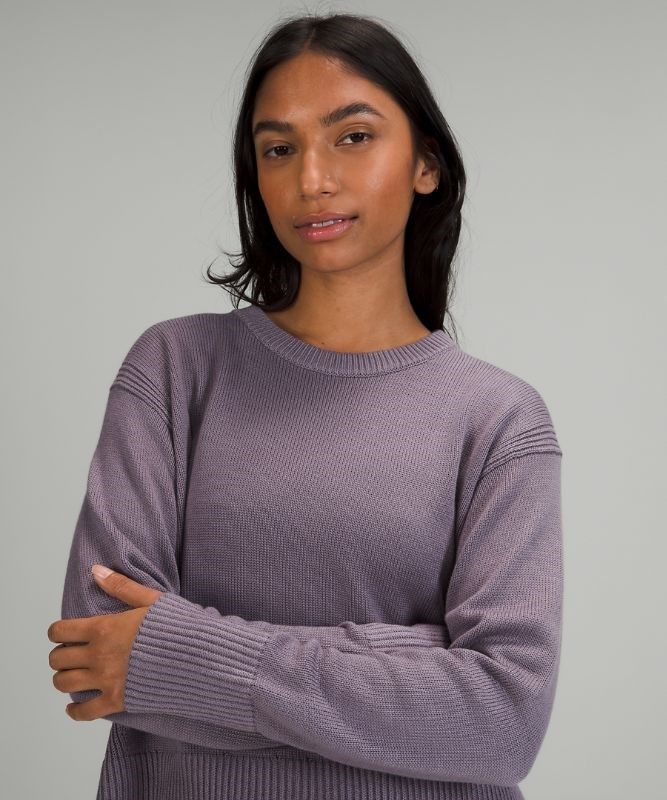 Lululemon Cashlu Boxy Crewneck Sweater Jumpers Dam Lavendel | VLMP-72516