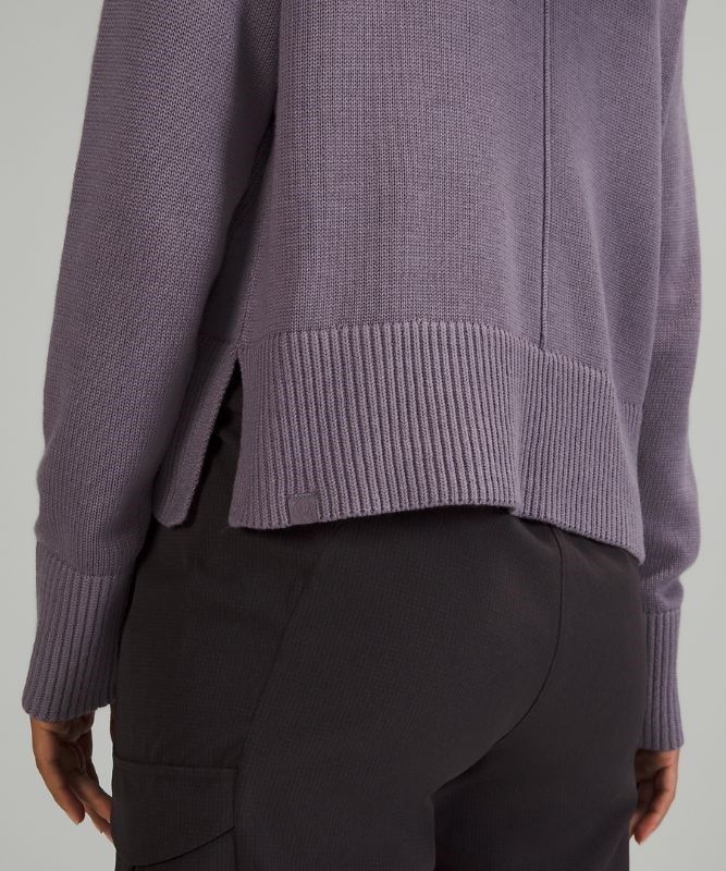 Lululemon Cashlu Boxy Crewneck Sweater Jumpers Dam Lavendel | VLMP-72516