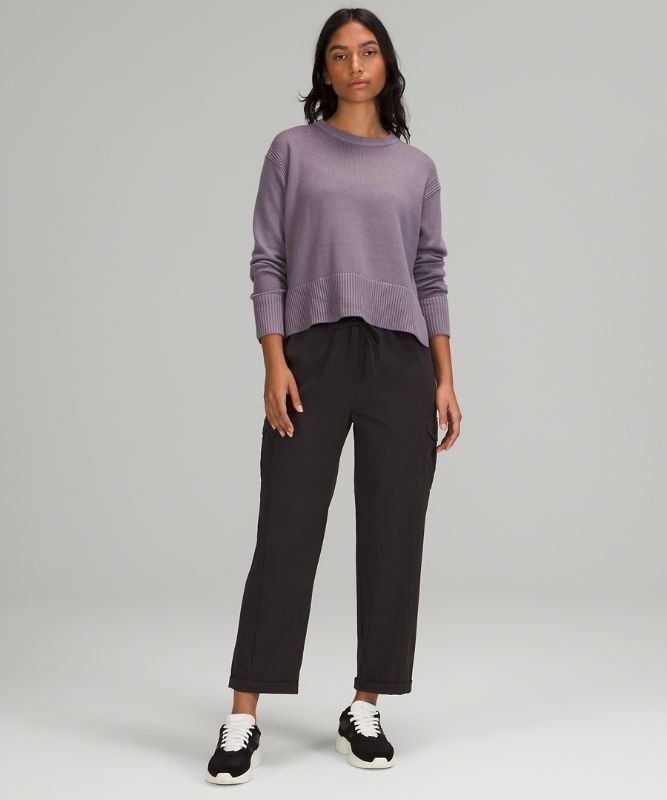 Lululemon Cashlu Boxy Crewneck Sweater Jumpers Dam Lavendel | VLMP-72516