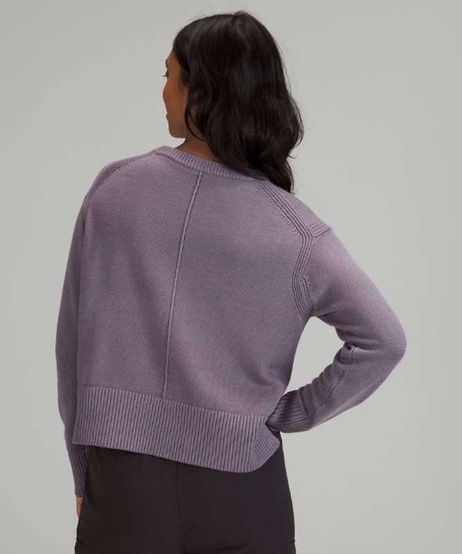Lululemon Cashlu Boxy Crewneck Sweater Jumpers Dam Lavendel | VLMP-72516