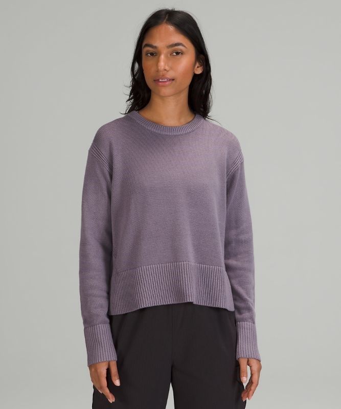 Lululemon Cashlu Boxy Crewneck Sweater Tröjor Dam Lavendel | PSAW-37261
