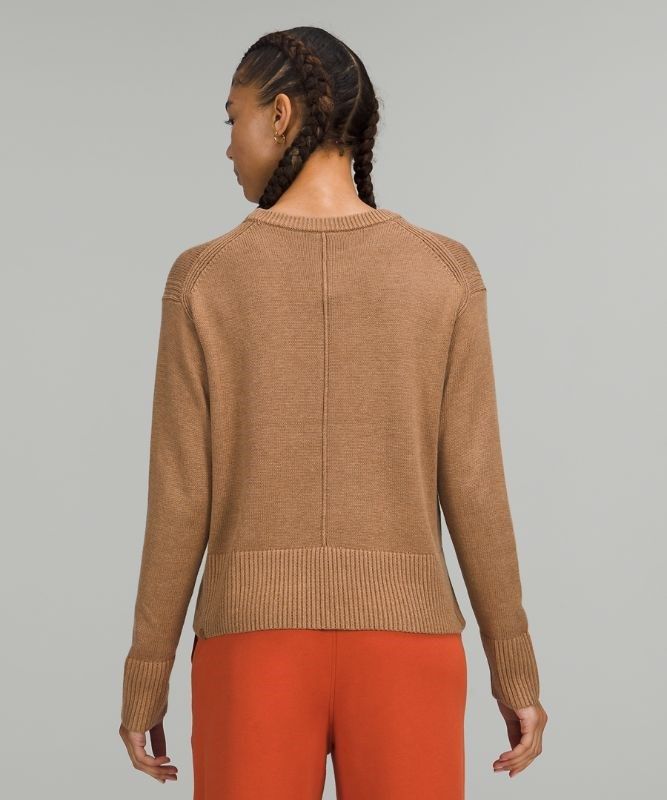 Lululemon Cashlu Boxy Crewneck Sweater Tröjor Dam Beige | YIWN-21867