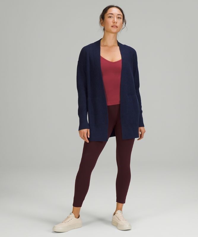 Lululemon Cashlu Sweater Wrap Jumpers Dam Night Sea | QRWC-71946