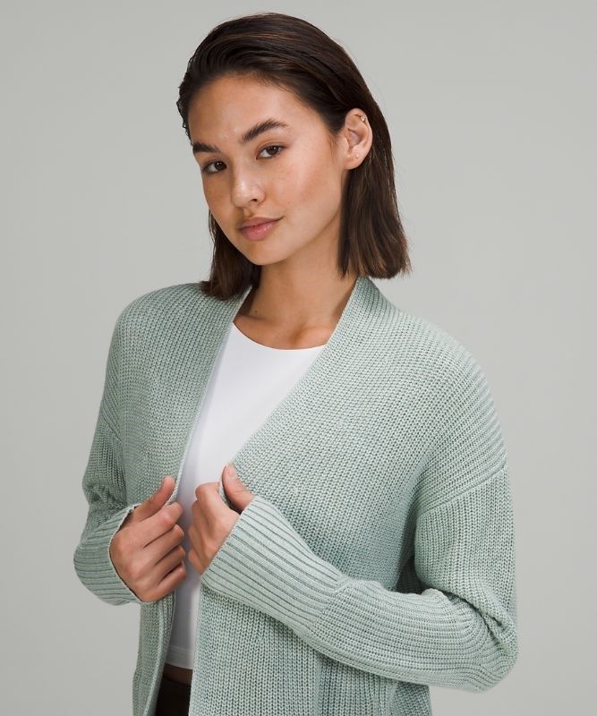 Lululemon Cashlu Sweater Wrap Jumpers Dam Silver Blå | AFPW-74138