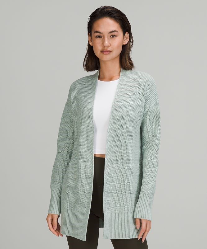 Lululemon Cashlu Sweater Wrap Jumpers Dam Silver Blå | AFPW-74138