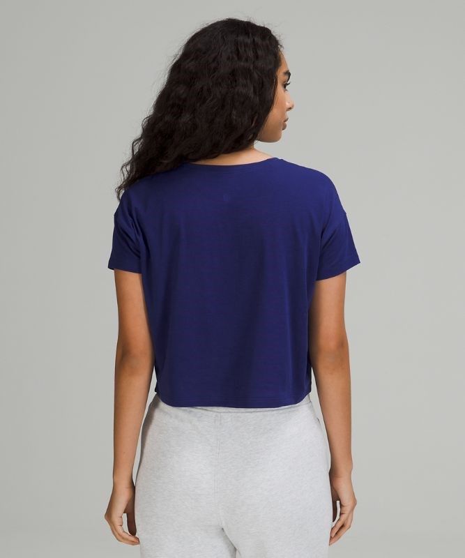Lululemon Cates Tee Blast Dam Larkspur | NTGD-98631