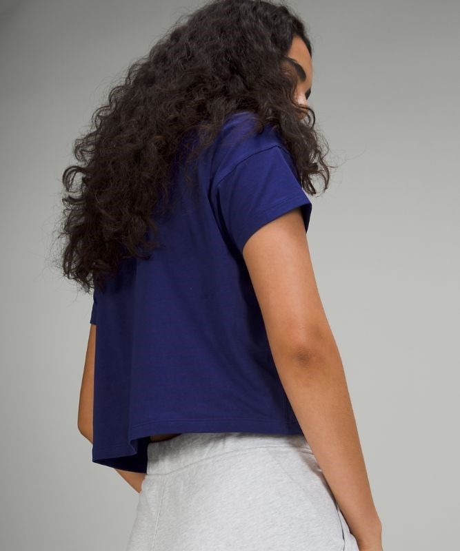 Lululemon Cates Tee Blast Dam Larkspur | NTGD-98631