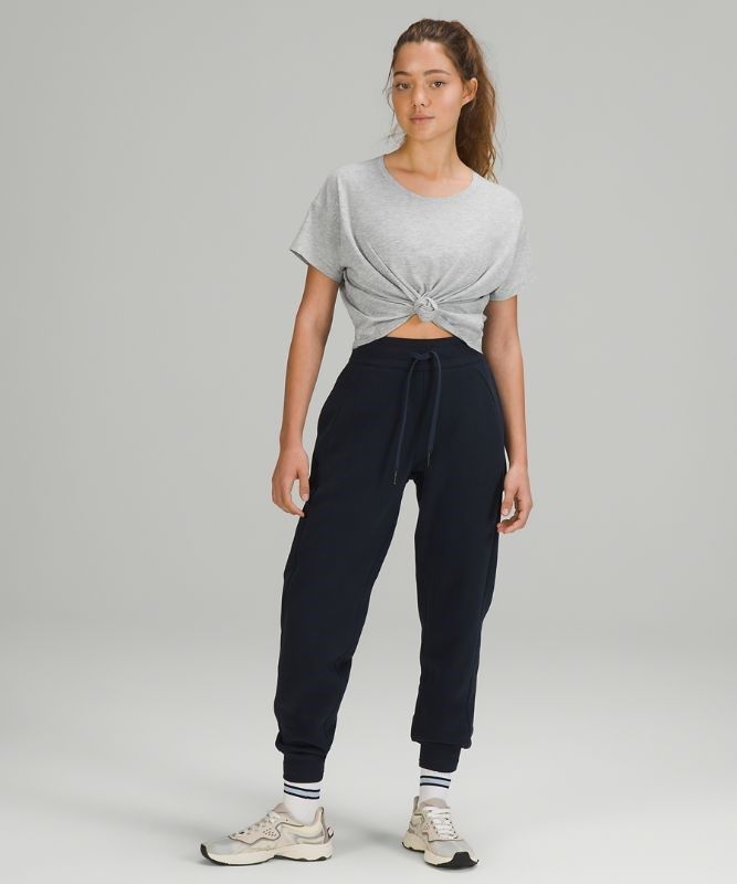 Lululemon Cates Tee Blast Dam Ljusgrå | EPVT-93052