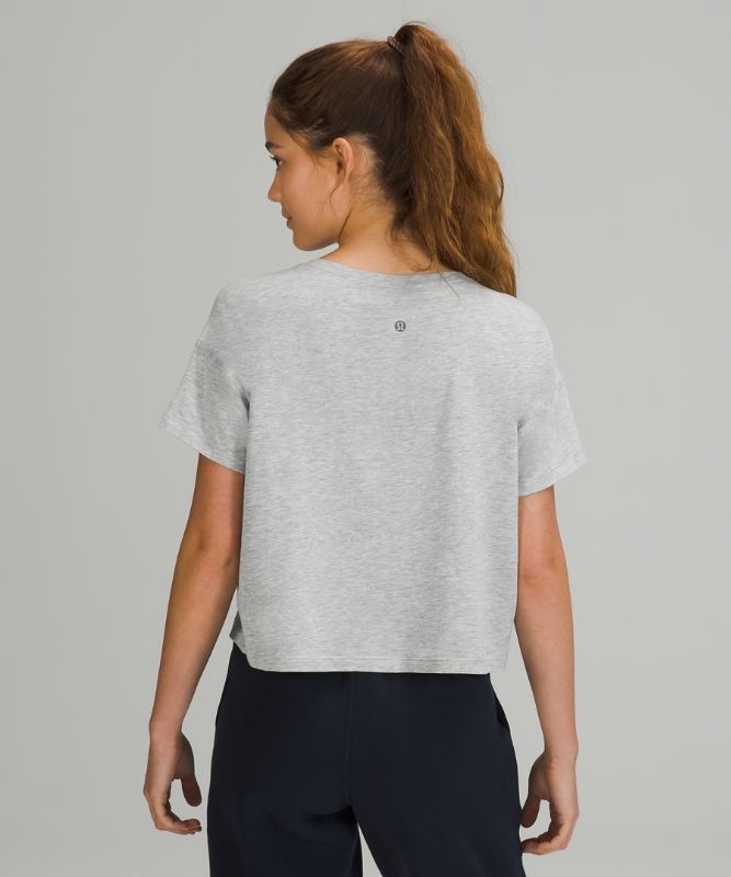 Lululemon Cates Tee Blast Dam Ljusgrå | EPVT-93052